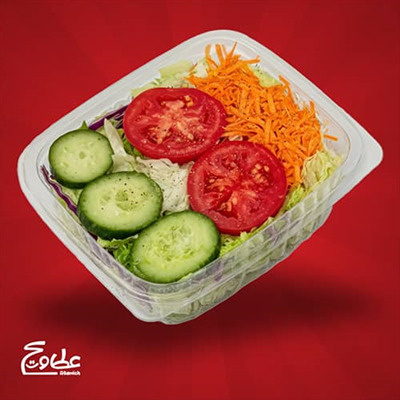 یک نفره، دست ساز، کاهو رسمی، گوجه فرنگی، هویج رنده شده، خیار سالاد فصل